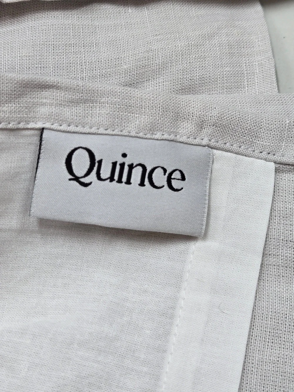 NWT QUINCE Set Of 2 48x96 European Linen Curtains Cloud 9277